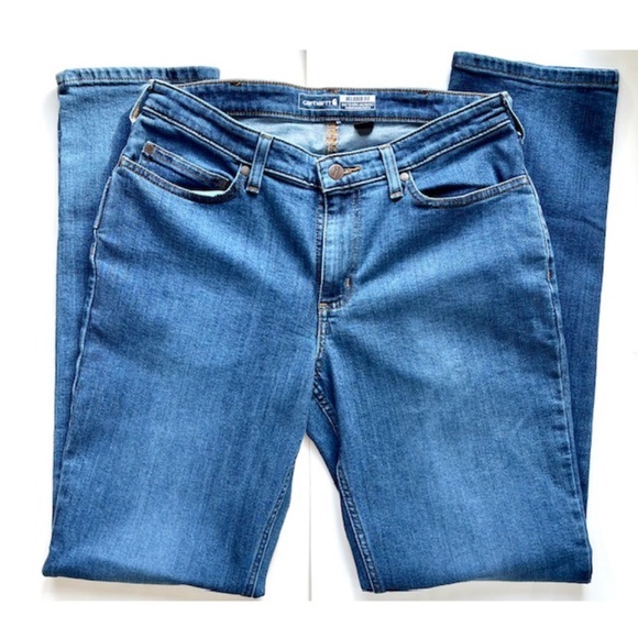 Carhartt Women's Rugged Flex Relaxed Fit Jean NWT Size 8 Tall - Picture 1 of 9
